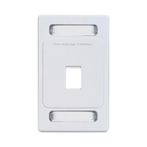 Placa de Pared Keystone de 1 Salida, Color Blanco, para Jacks Keystone Z-MAX y MAX