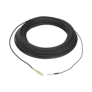 Rollo de Fibra ?ptica Drop Redonda G657A2 Monomodo Simplex de 100 Metros (328.08 Pies) con Conectores SC/APC-SC/APC para Instalaciones A?reas, Subterr?neas o a la Intemperie