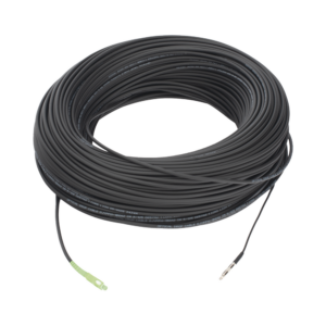 Rollo de Fibra ?ptica Drop Redonda G657A2 Monomodo Simplex de 150 Metros (492.13 Pies) con Conectores SC/APC-SC/APC para Instalaciones A?reas, Subterr?neas o a la Intemperie
