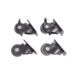 Juego de 4 Ruedas para Gabinetes Linkedpro Terminación R2 (2 con freno, 2 libres)