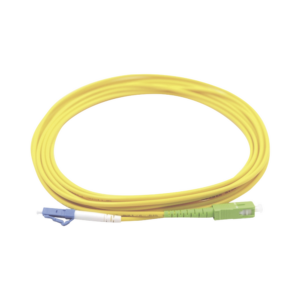 Jumper de Fibra ?ptica Monomodo LC/UPC-SC/APC Simplex, Color Amarillo 3 Metros (9.84 Pies)