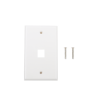 Placa de Pared de 1 Puerto, Keystone, Color Blanco