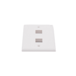 Placa de Pared de 2 Puertos, Keystone, Color Blanco - Image 3