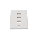 Placa de Pared de 3 Puertos, Keystone, Color Blanco - Image 2
