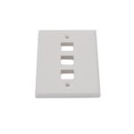 Placa de Pared de 3 Puertos, Keystone, Color Blanco - Image 4