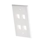 Placa de Pared de 4 Puertos, Keystone, Color Blanco - Image 5