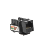 M?dulo Jack Keystone Cat5e con Terminaci?n 110 (Punchdown) para Faceplate - Color Negro - Image 2