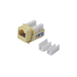 M?dulo Jack Keystone Cat5e con Terminaci?n 110 (Punchdown) para Faceplate - Color Amarillo
