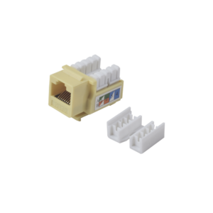 M?dulo Jack Keystone Cat5e con Terminaci?n 110 (Punchdown) para Faceplate - Color Amarillo