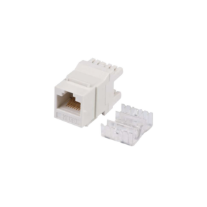 M?dulo Jack Keystone Cat5e con Terminaci?n en ?ngulo 180 - Color Blanco