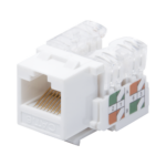M?dulo Jack Keystone Cat6 con Terminaci?n 110 (Punchdown) para Faceplate - Color Blanco