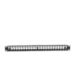 Patch Panel Modular sin Blindaje de 24 Puertos, 1U, con Barra para Organizar Cable - Image 2