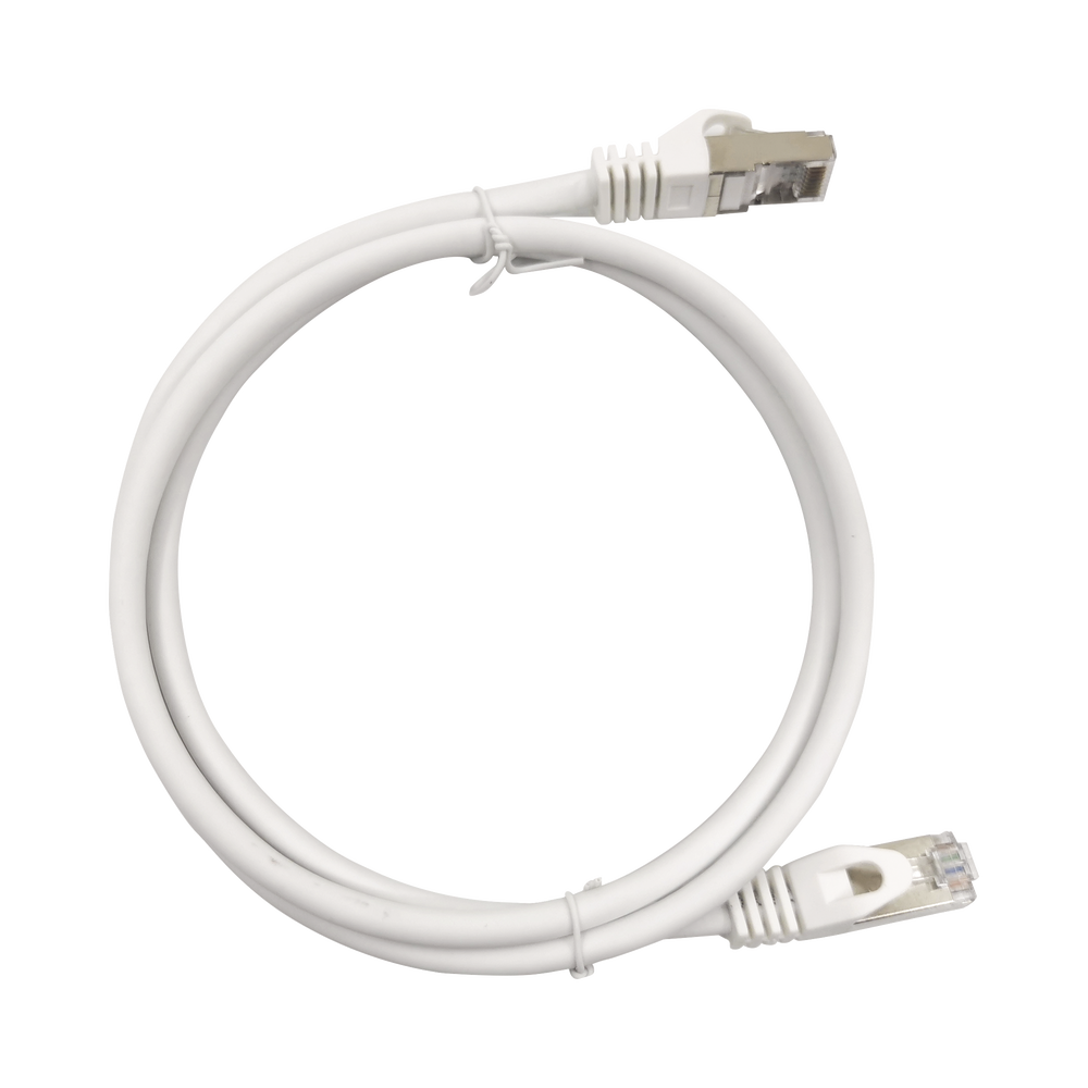 Patch Cord Cat6A 10G Blindado 0.5 Metros (1.64 Pies) Blanco