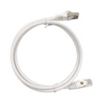 Patch Cord Cat6A 10G Blindado 2 Metros (6.56 Pies) Blanco