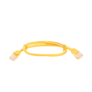 Cable de Parcheo UTP Cat5e - 0.5 Metros (1.64 Pies) - Amarillo