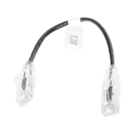 Cable de Parcheo Slim UTP Cat6 - 20 cm (7.87 Pulgadas) Negro Di?metro Reducido (28 AWG) - Image 2