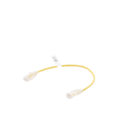 Cable de Parcheo Slim UTP Cat6 - 30 cm (11.81 Pulgadas) Amarillo Di?metro Reducido (28 AWG) - Image 4