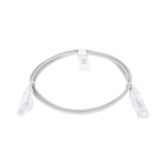 Cable de Parcheo Slim UTP Cat6 - 1 Metro (3.28 Pies), Gris, Di?metro Reducido (28 AWG)