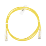 Cable de Parcheo Slim UTP Cat6 - 1 Metro (3.28 Pies), Amarillo, Di?metro Reducido (28 AWG)