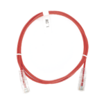 Cable de Parcheo Slim UTP Cat6 - 1.5 Metros (4.92 Pies) Rojo Di?metro Reducido (28 AWG)
