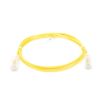 Cable de Parcheo Slim UTP Cat6 - 1.5 Metros (4.92 Pies) Amarillo Di?metro Reducido (28 AWG) - Image 2