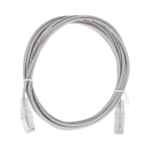 Cable de Parcheo Slim UTP Cat6 - 2 Metros (6.56 Pies) Gris Di?metro Reducido (28 AWG)