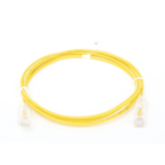 Cable de Parcheo Slim UTP Cat6 - 2 Metros (6.56 Pies) Amarillo Di?metro Reducido (28 AWG) - Image 2