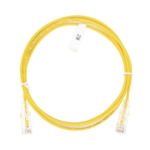 Cable de Parcheo Slim UTP Cat6 - 2 Metros (6.56 Pies) Amarillo Di?metro Reducido (28 AWG)