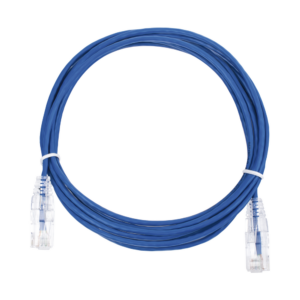 Cable de Parcheo Slim UTP Cat6 - 3 Metros (9.84 Pies) Azul Di?metro Reducido (28 AWG)