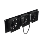 Kit de 3 Ventilador 110 Vca (12 x 12 cm) con Clavija 5-15P. Para instalación en Postes Rack