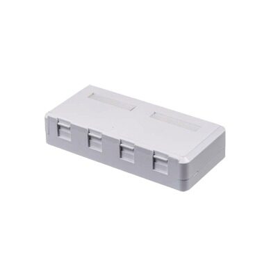 Caja de Pared de 4 Puertos Sin Jack