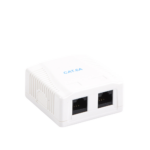 Caja de Pared con 2 Puertos, Incluye 2 Jacks UTP Cat6A - Image 3