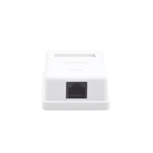 Caja de Pared con 1 Puerto Keystone, Incluye Jack Cat5e