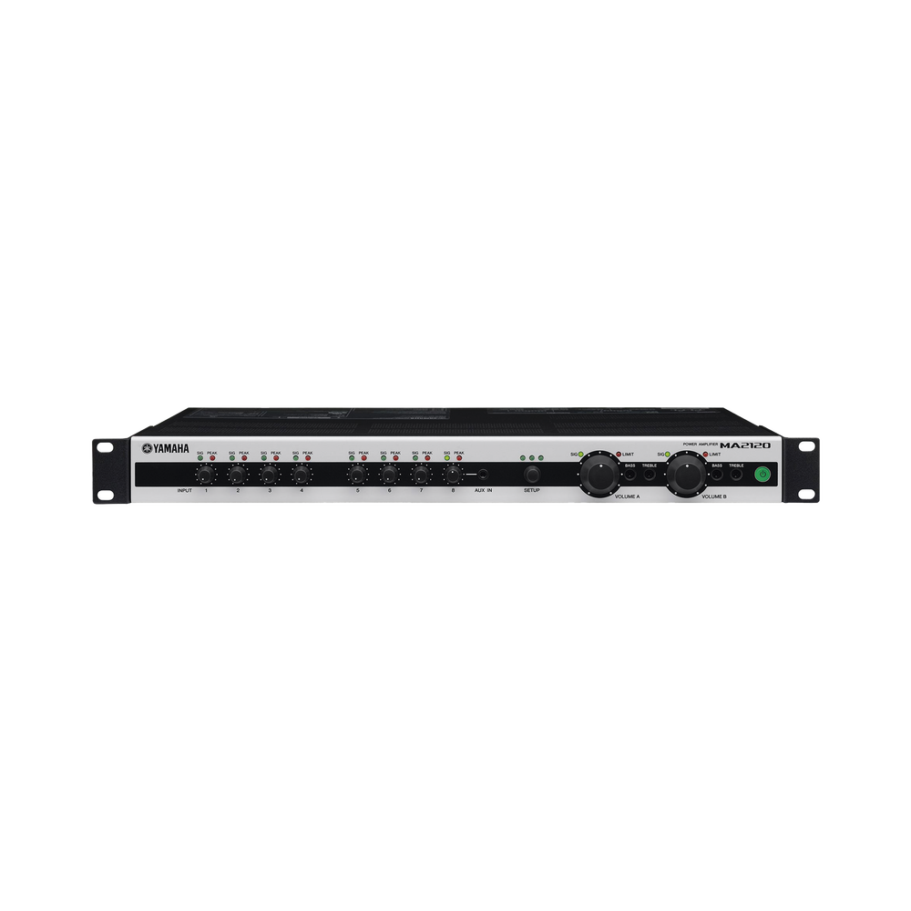 Mezclador Amplificador | 2 zonas | 120w a 70/100V | 100w a 8Ω | DSP Integrado