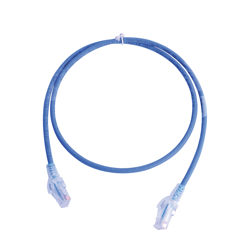 Patch Cord MC5 Modular Cat5e UTP, CM/LS0H, 2.13 Metros (7 Pies), Color Azul, Versi?n Bulk (Sin Empaque Individual)