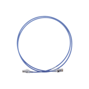 Patch Cord MC6 Modular Cat6 UTP, CM/LS0H, 1.52 Metros (5 Pies), Color Azul, Di?metro Reducido (28AWG)