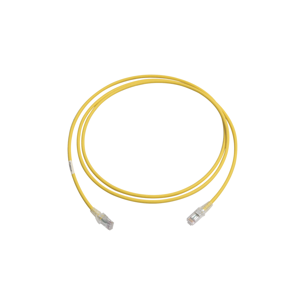 Patch Cord MC6 Modular Cat6 UTP, CM/LS0H, 2.13 Metros (7 Pies), Color Amarillo
