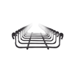 Charola Tipo Malla 33/100 mm, Acabado Electro Zinc, Hasta 53 Cables Cat6, Tramo de 3 Metros