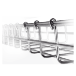 Charola Tipo Malla 66/150 mm, Acabado Electro Zinc, Hasta 158 Cables Cat6, Tramo de 3 Metros - Image 2