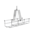 Suspensión conjunto 100 mm, para montar la charola desde el techo, con acabado Electro Zinc para varilla de 1/4, 5/16 y 3/8