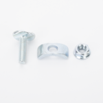 Kit 1 versión light para unir tramos de charola MallaFils, con acabado Electro Zinc - Image 2