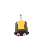 Conector Estéreo |  1/4in - 2 x RCA hembra | Adaptador de Carcasa de Plastico | - Image 3