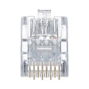 Plug RJ45 Cat5e, Para Cable UTP de Calibres 24-26 AWG, Chapado en Oro de 50 Micras, Paquete de 50 Piezas