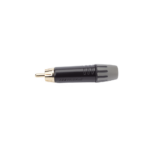 Conector Macho RCA | Carcasa Enchapada en Negro | Contacto Enchapado en Oro | Cable OD 3.5-6.5mm - Image 4