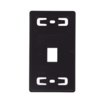 Placa de Pared Modular MAX, de 1 Salida, Color Negro - Image 3