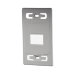 Placa de Pared Modular MAX, de 2 Salidas, Color Blanco