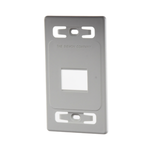 Placa de Pared Modular MAX, de 2 Salidas, Color Blanco