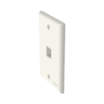 Placa de Pared Vertical, Salida Para 1 Puerto Keystone, Color Blanco Mate - Image 2