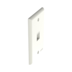 Placa de Pared Vertical, Salida Para 1 Puerto Keystone, Color Blanco Mate - Image 3