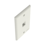 Placa de Pared Vertical, Salida Para 1 Puerto Keystone, Color Blanco Mate - Image 4